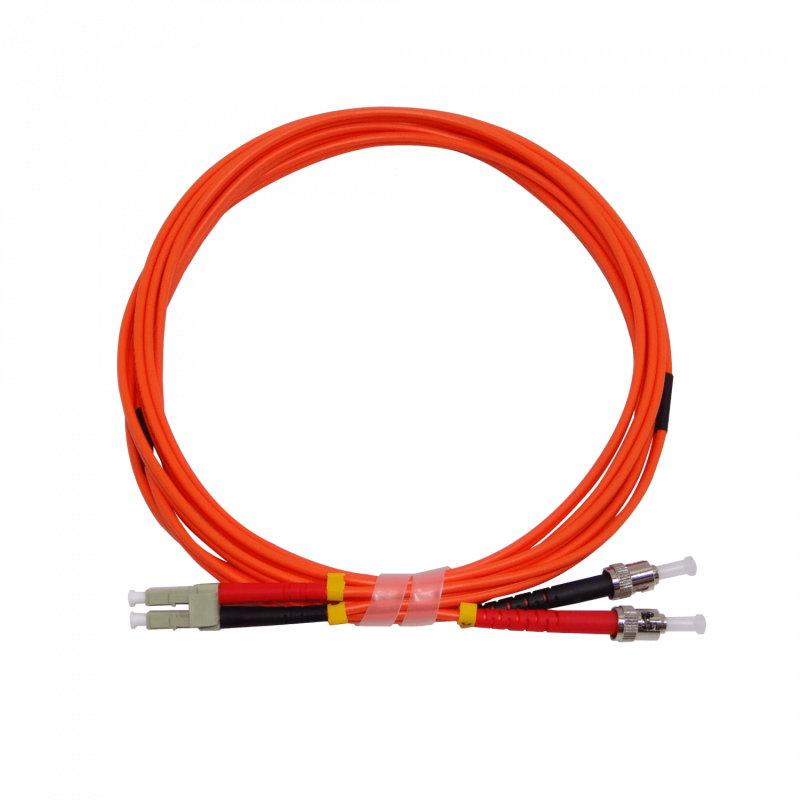 3mt LC-ST OM1 MultiModo MM Duplex Jumper Fibra 3.0mm 62.5/125um LSZH