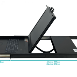 Consola Monitor 1-VGA Teclado Trackpad 1-USB Rack 1U requiere-KVM