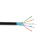 LINKMADE 300mt Cat5E F/UTP Exterior PE Solid Unifilar Cable Negro
