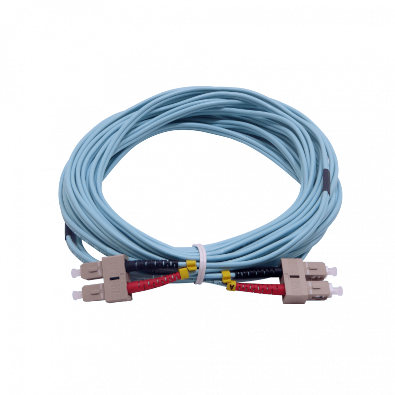 10mt SC-SC OM3 MultiModo MM Duplex Jumper Fibra 3.0mm 50/125um LSZH