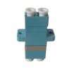 LC-LC Aqua OM3 DX-Duplex Copla p/Fibra Adaptador p/Cabecera-CL/Caja