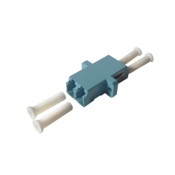 LC-LC Aqua OM3 DX-Duplex Copla p/Fibra Adaptador p/Cabecera-CL/Caja