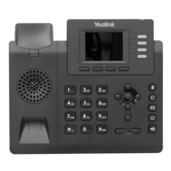YEALINK 2,4p-Color 4-SIP 2-LAN-1000 PoE-af RJ9-Audif Telefono IP inc5V
