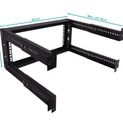 LINKMADE BRACKET MURAL 4U AJUSTABLE 30-45CM 19-Pulgadas