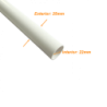 LINKCHIP 3mt 25mm x 1,4mm Tubo Conduit Blanco PVC solo corriente debil