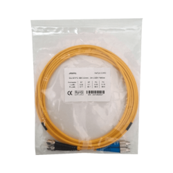 3mt ST-FC MonoModo SM Duplex Jumper Cable Fibra 3.0mm 9/125um LSZH