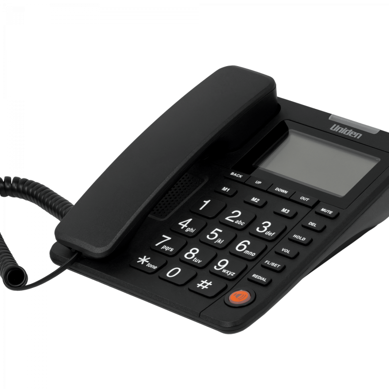 UNIDEN Telefono Analogo LCD-no-ilum 1-RJ11 Sobremesa Altavoz