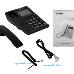 UNIDEN Telefono Analogo LCD-no-ilum 1-RJ11 Sobremesa Altavoz