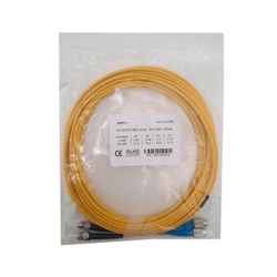 5mt ST-FC MonoModo SM Duplex Jumper Cable Fibra 3.0mm 9/125um