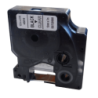DYMO 12mm Negro en Fondo Transparente Cinta 7mt D1-Label Cassette