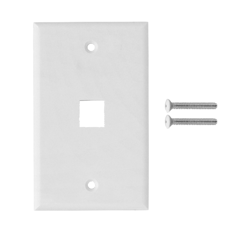 BLANCO 1-Keystone Vertical Faceplate 70x114mm