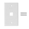BLANCO 1-Keystone Vertical Faceplate 70x114mm