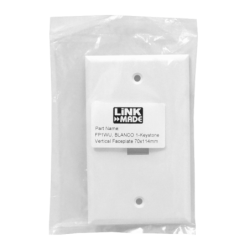 BLANCO 1-Keystone Vertical Faceplate 70x114mm