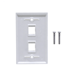 BLANCO 2-Keystone Vertical Faceplate 70x114mm
