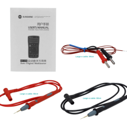 SUNSHINE Auto-Rango Multitester Digital req-9V 1000VDC 750VAC 10A Hz