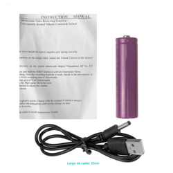 Megafono 30W inc-Pila Litio 3,7V 4800mAh Recargable Bluetooth USB mSD