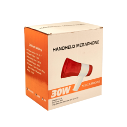 Megafono 30W inc-Pila Litio 3,7V 4800mAh Recargable Bluetooth USB mSD