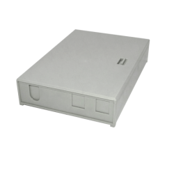 6-Manguito de-Paso 4-CL-Rectang IP20 Caja Gris Terminacion Fibra NAP