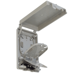 24-Manguito 8-CL-Rectangular IP52 Caja Gris Terminacion Fibra NAP