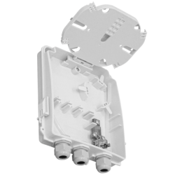 12-Manguito 8-CL-Rectangular IP65 Caja Blanca Terminacion Fibra NAP
