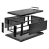 LINKMADE Desarmado 6U 100cm-Fondo Gabinete Rack Negro 1000mm