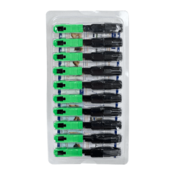 SC/APC Gu Pivote-Negro SM 10-unid Conectores Rapidos MonoModo G657A SX