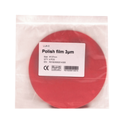 3um 3-Micras Lija p/Fibra Optica 4-Unidades Diametro-127mm Polish