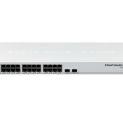MIKROTIK 2-SFP+10G 24-1000 RS232-RJ45 Switch/Layer3-Router Rack L5