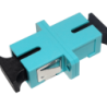 SC-SC Aqua OM3 SX-Simplex Copla p/Fibra Adaptador p/Cabecera-CL/Caja
