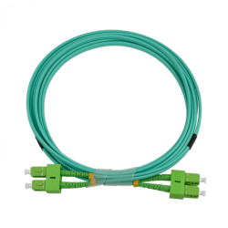3mt SC/APC-SC/APC OM3 Multimodo MM Duplex Jumper Fibra LSZH