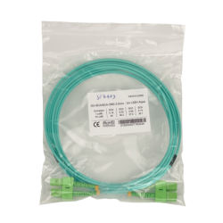 3mt SC/APC-SC/APC OM3 Multimodo MM Duplex Jumper Fibra LSZH