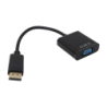 DisplayPort/DP-M a VGA-H Negro 15cm Adaptador Convertidor Video