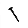 100-u. 6 x 1 1/4 Largo-32mm Negro Volcanita Cruz Tornillo Punta 1,25p