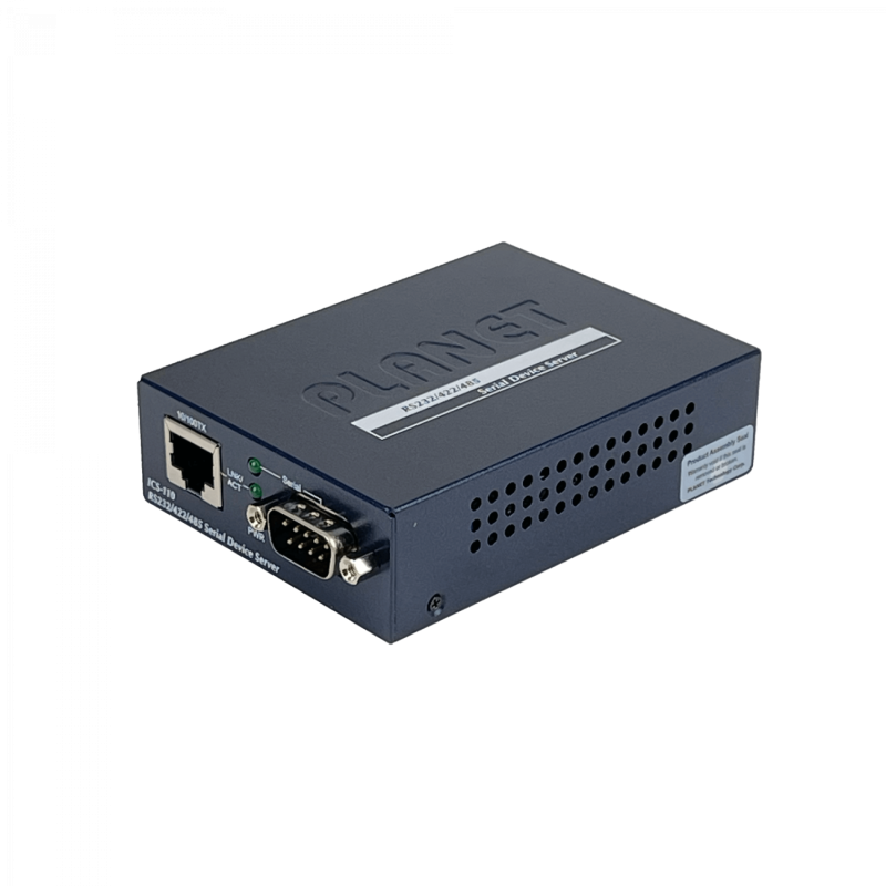 PLANET Admin 1-100 1-DB9-M RS232 RS485/422 inc-5V Convertidor Ethernet
