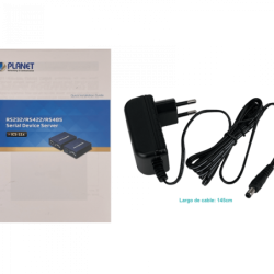 PLANET Admin 1-100 1-DB9-M RS232 RS485/422 inc-5V Convertidor Ethernet