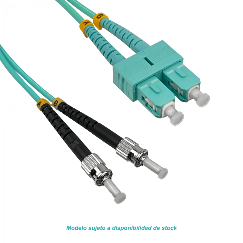 3mt ST-SC OM3 Multimodo MM Duplex Jumper Fibra 50/125um