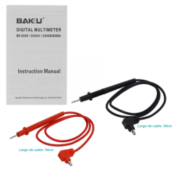 BAKU Multitester Digital inc-Bateria9V 1000VDC 750VAC 10A BK-9205B