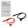 BAKU Multitester Digital inc-Bateria9V 1000VDC 750VAC 10A BK-9205B