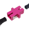 SC-SC Fucsia OM4 SX-Simplex Copla p/Fibra Adaptador p/Cabecera-CL/Caja
