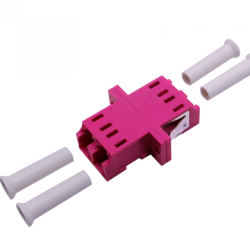 LC-LC Fucsia OM4 DX-Duplex Copla p/Fibra Adaptador p/Cabecera-CL/Caja