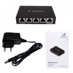 UBIQUITI 5-1000 POE-IN/9-26V POE-OUT inc-12V L2 EDGE-ROUTERX