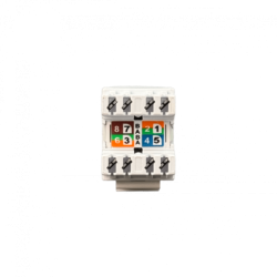 LINKMADE 180º Blanco Cat6 U/UTP Punchable Keystone p/Herramienta-KPT