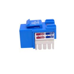 LINKMADE Azul Cat6 U/UTP Punchable Keystone Conector Hembra RJ45