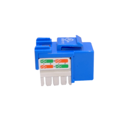 LINKMADE Azul Cat6 U/UTP Punchable Keystone Conector Hembra RJ45