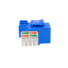 LINKMADE Azul Cat6 U/UTP Punchable Keystone Conector Hembra RJ45