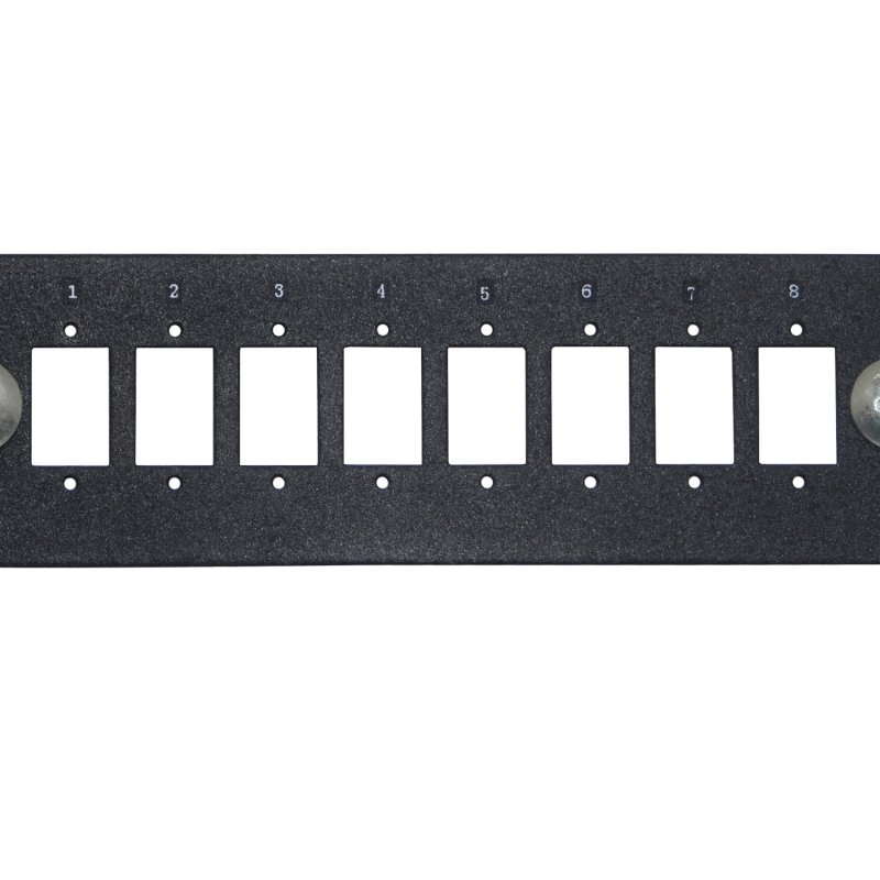 8-SC-SX 8-LC-DX Placa 130mm para 1U-3P req-Coplas