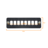 8-SC-SX 8-LC-DX Placa 130mm para 1U-3P req-Coplas