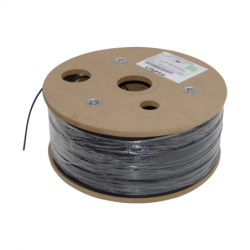 1-Fibra-G652 Negra 500m DropCable Exterior FTTH SM LSZH 3x2mm