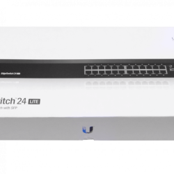 UBIQUITI 24-1000 2-SFP RS232-RJ45 Switch Admin Rack 220VAC/25VDC