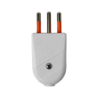 KALOP 2P+T Blanco 10A SEC-60477 Enchufe Macho Volante c/Tierra KL44404